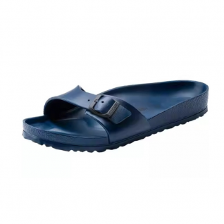 Cowhide Buckle Strap Cork Footbed Slip-on Casual Sandal Women Shoes