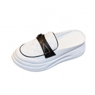 Closed Toe Slides Thick Sole Fashionable Casual All-Match Cake Shoes