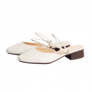 Low Heel Spring Fashionable Slip-on Sandals Women Shoes