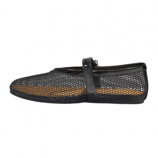 Big Mesh Almond Toe Buckle Strap Mary Jane Casual Flats Women's Shoes