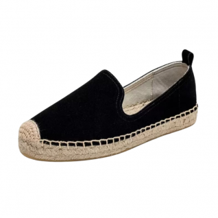 Micro Fiber Suede Jute Sole Flats Espadrille Women's Shoes