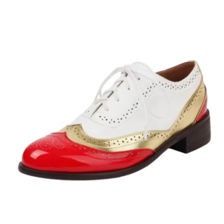 Retro Lace Up Carved Brogue Women's Dress Shoes