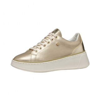 Thick Sole Metallic Lace-up Sneakers Women's Casual Shoes