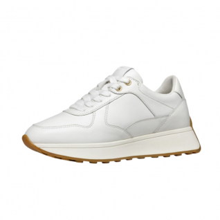 White Retro Comfy Sneakers Women's Lace-up Sporty Shoes