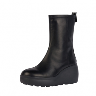 Back Zipper Comfortable Wedge Ankle Boots Women's Shoes