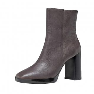 Block High Heel Dressy Boots Inside Zipper Women's Shoes