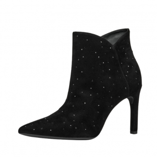 Gleaming Diamonds Studs High Heel Pointed Toe Boots Women's Shoes