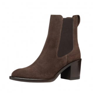Soft Suede Block Heel City Lifestyle Ankle Boots Women's Shoes